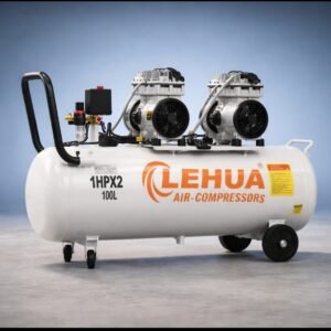 Compresor Silencioso 100L 1HPx2